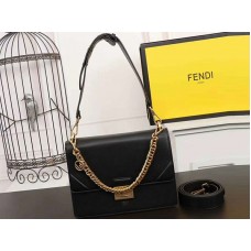 Bolso Fendi Kan I de piel de becerro negro