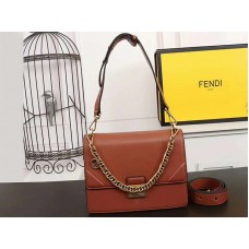Bolso Fendi Kan I de piel de becerro marrón