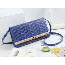 Bolso de mano Goyard Monte Carlo con correa azul PM