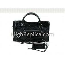 Bolso de moto Balenciaga Le Dix mediano negro