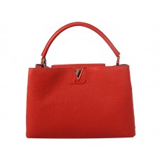 Bolso Louis Vuitton Capucines Mm Rojo