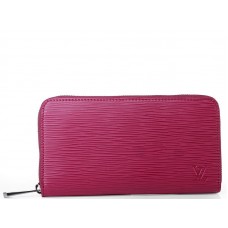 Louis Vuitton Organizador Zippy de cuero Epi Fucsia