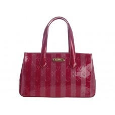 Louis Vuitton Monogram Stripes Charol Wilshire Bld Cherry