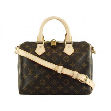Louis Vuitton Monogram Speedy 25 con correa para el hombro