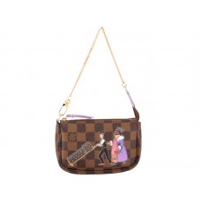 Louis Vuitton Damier Ebene Mini Pochette Accesorios Illustre