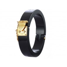 Pulsera Louis Vuitton Lock Me negra