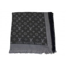 Chal Louis Vuitton Monogram Ikat gris oscuro