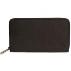 Organizador de cuero con cremallera Taiga de Louis Vuitton Choco