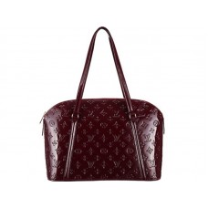 Bolso de hombro con cremallera Louis Vuitton Monogram Vernis Avalon morado