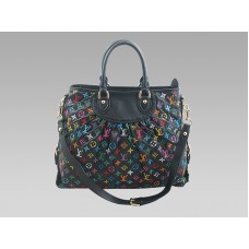 Louis Vuitton Runway Monogram Leather Cabby Mm Negro Multicolor