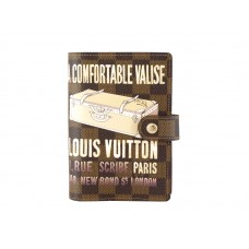 Funda para agenda con anillo pequeño Damier Ebene de Louis Vuitton