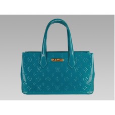 Monograma de Louis Vuitton Vernis Whilshire Bld Bleu Galáctico