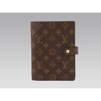 Funda para agenda con anillas medianas y monograma de Louis Vuitton
