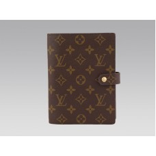 Funda para agenda con anillas medianas y monograma de Louis Vuitton