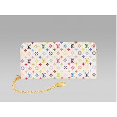 Cartera Insolite blanca multicolor con monograma de Louis Vuitton Anis