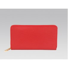 Cartera Louis Vuitton Epi de cuero con cremallera Rubis