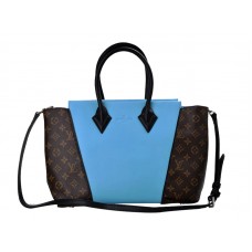 Bolso Louis Vuitton W Monogram y piel Pm Blue