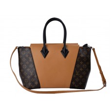 Bolso Louis Vuitton W Monogram y piel Pm Brown