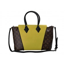 Bolso Louis Vuitton W Monogram & Leather Pm Amarillo