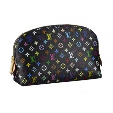 Estuche para cosméticos Louis Vuitton Monogram Multicolore, color negro