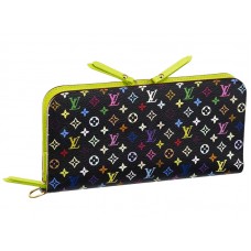 Cartera Louis Vuitton Monogram Multicolore Black Inusual en tono pistacho