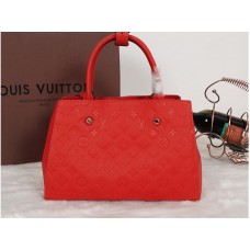 Louis Vuitton Monograma Empreinte Montaigne Mm Rojo