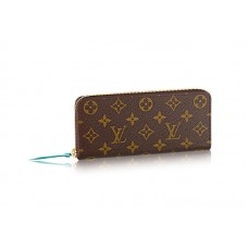 Cartera Louis Vuitton Monogram Clemence Turquesa