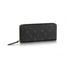 Cartera Clemence de cuero con monograma Empreinte de Louis Vuitton Negro