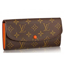 Cartera Louis Vuitton Monogram Emilie en rojo chile