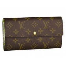 Cartera Sarah con monograma de Louis Vuitton Fleuri Vert