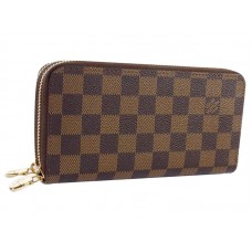 Cartera Louis Vuitton Damier Ebene con doble cremallera