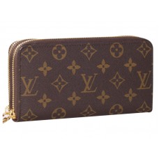 Cartera con doble cremallera y monograma de Louis Vuitton