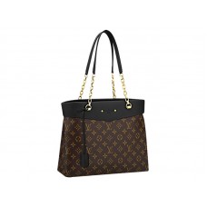Bolso shopper negro con monograma Pallas de Louis Vuitton
