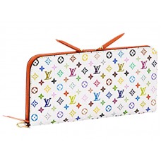 Cartera inusual multicolor de Louis Vuitton en naranja