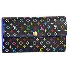 Cartera Louis Vuitton Multicolore Black Sarah, color aciano