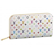 Cartera Louis Vuitton Multicolore White Zippy Naranja