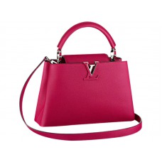 Bolso Louis Vuitton Capucines BB rosa fluorescente
