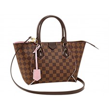 Louis Vuitton Bolso tote Caissa de lona Damier Ebene PM Rose Ballerina