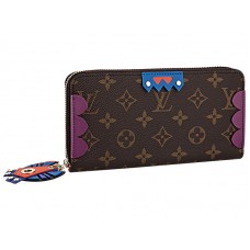 Cartera Louis Vuitton Monogram Canvas Zippy Totem Magenta