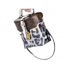 Estuche para cámara de lona con monograma de Louis Vuitton en blanco