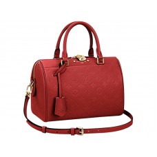 Louis Vuitton Monograma Empreinte Speedy Bandouliere 25 Cereza