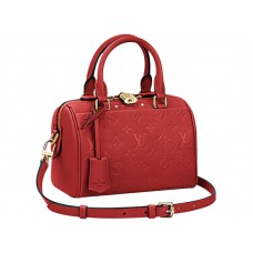 Louis Vuitton Monogram Empreinte Speedy Bandouliere 20 Cereza