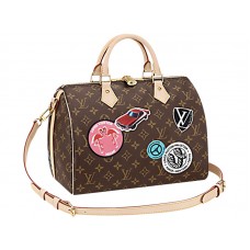 Bolso bandolera Louis Vuitton Monogram Canvas Speedy 30 World Tour