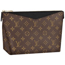Estuche de belleza Pallas de lona con monograma de Louis Vuitton, color negro