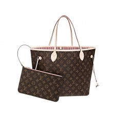 Louis Vuitton Monogram Canvas Neverfull Mm Bailarina rosa