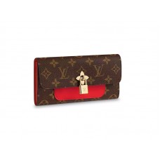 Cartera de flores de lona con monograma de Louis Vuitton Coquelicot m62566