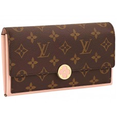 Louis Vuitton Cartera Flore Monogram Canvas Rose Ballerine m64586