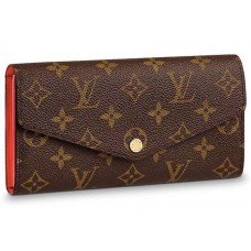 Louis Vuitton Cartera Sarah Monogram Canvas Coquelicot m62236