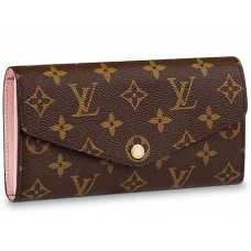 Cartera Louis Vuitton Sarah de lona con monograma y bailarina rosa m62235