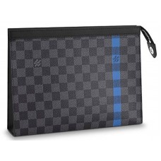 Pochette Louis Vuitton Damier Graphite Stripe Voyage Mm Neón n64444